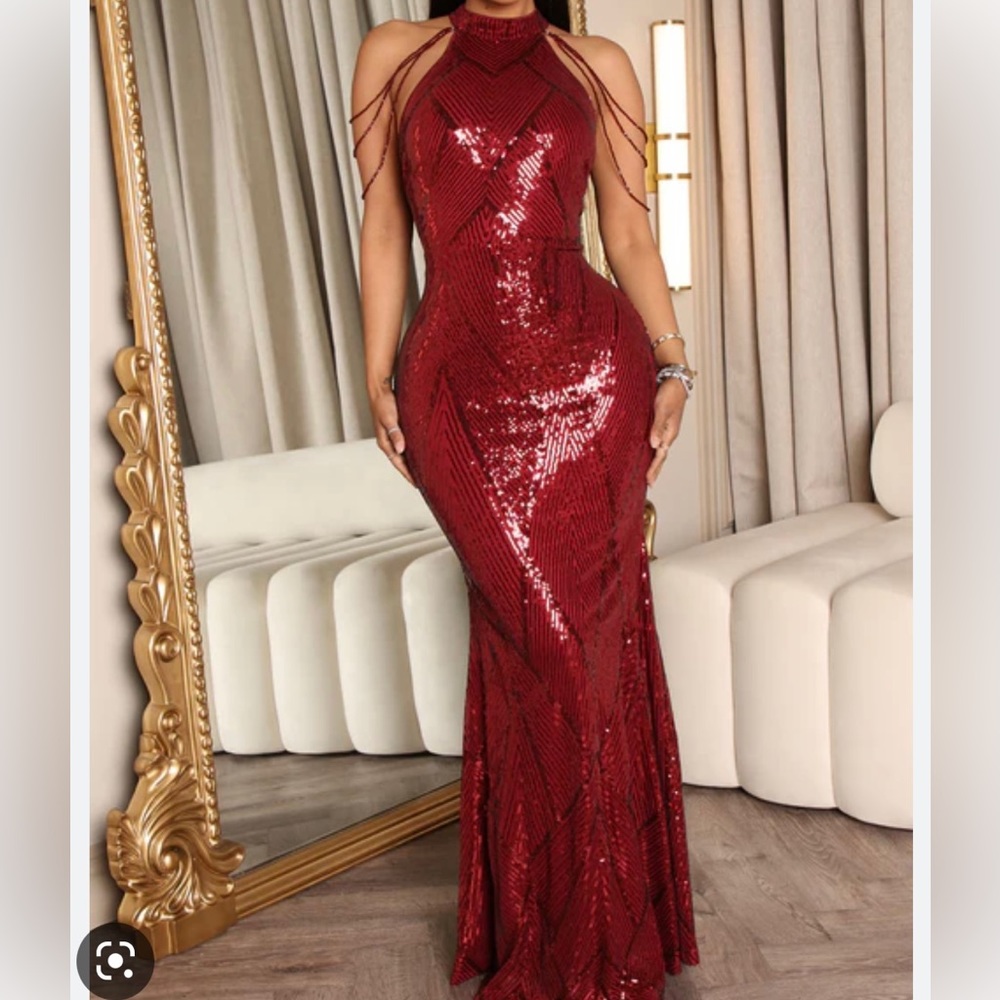 Sequin Maxi Dress